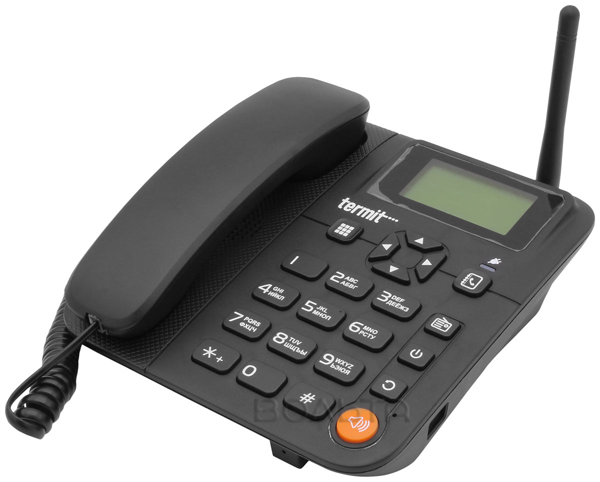 Домашний телефон с сим. Termit FIXPHONE v2. Стационарный сотовый телефон Termit FIXPHONE v2. Termit FIXPHONE v2 Rev.3.1.0. Стационарный GSM-телефон Termit FIXPHONE v2 Rev.3.1.0.