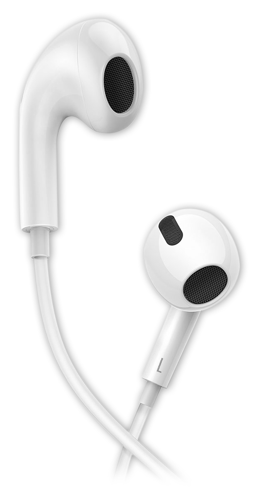 проводные наушники с микрофоном Baseus Encok Type-C lateral in-ear Wired Earphone C17 white
