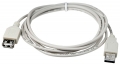 удлинитель Gembird AM-AF 1.8м USB2.0 (CC-USB2-AMAF-6) grey