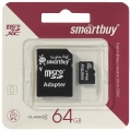 карта памяти SmartBuy 64Gb microSDXC Class 4 