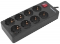 сетевой фильтр Ippon BK-238 8 розеток, 3м. черный