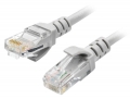 патч-корд ATcom UTP, 3 m, литой, RJ45, Cat.5e серый