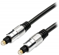 кабель оптический ATcom Toslink-Toslink 1.8м black silver