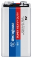 солевая батарейка 9В Westinghouse 6F22/Крона Super Heavy Duty-BP1 