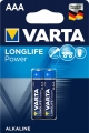 батарейки (2 шт.) Varta LR03/AAA LONGLIFE Power-2BL