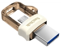 OTG флешка SanDisk Ultra Dual Drive m3.0 32GB gold white
