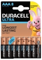 батарейки (8 шт.) Duracell LR03/AAA Ultra Power-8BL 
