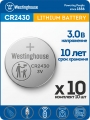 литиевые батарейки Westinghouse CR2430 10шт. 
