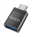 OTG адаптер Hoco UA17 Type-C male to USB female USB3.0 black