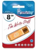 флешка USB SmartBuy Glossy series 8Gb orange
