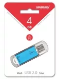 флешка USB SmartBuy V-Cut 4GB blue