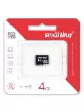 карта памяти SmartBuy 4Gb microSDHC Class 4 без адаптера 