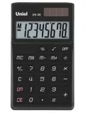 карманный калькулятор Uniel UK-38 black
