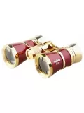 театральный бинокль Veber Opera БГЦ 3x25 с фокусировкой красный