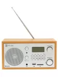 Стационарный радиоприёмник с Bluetooth и USB - БЗРП РП-320 дерево светлое/серебристый