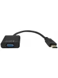 адаптер Cablexpert HDMI>VGA 19M/15F 