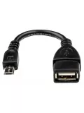 адаптер ATcom OTG USB > micro USB black