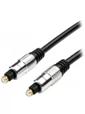 кабель оптический ATcom Toslink-Toslink 1.8м black silver