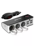 разветвитель в прикуриватель автомобиля Bestek Car socket splitter MRS203BU black