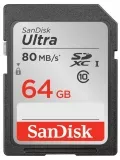 карта памяти SanDisk 64Gb SDXC Class 10 Ultra UHS-I 80MB/s 