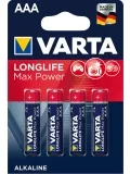 батарейки (4 шт.) Varta LR03/AAA LONGLIFE Max Power-4BL 