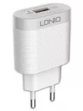 зарядное устройство LDNIO A303Q USB*3A Quick Charge 3.0 + кабель USB - Type-C white