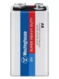 солевая батарейка Westinghouse 6F22/Крона Super Heavy Duty-PB6 
