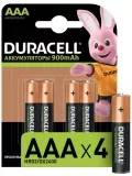 аккумуляторы (4 шт.) Duracell 900 mAh HR03/AAA-4BL 