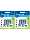 аккумуляторы Westinghouse 1000 mAh  R03/AAA 8шт. 
