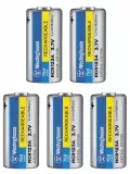аккумуляторы Westinghouse RCR123A 3,7V 750mAh без защиты 5шт. 
