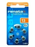 батарейка 13 для слуховых аппаратов Renata ZA13/PR48-6BL 