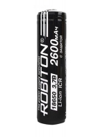 аккумулятор Robiton 18650 Li-Ion 2600 mAh, защищённый