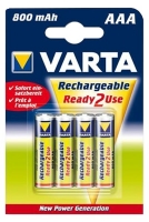 аккумулятор Varta 800 mAh R03/AAA Ready2Use-4BL аккумулятор Varta 800 mAh R03/AAA Ready2Use-4BL