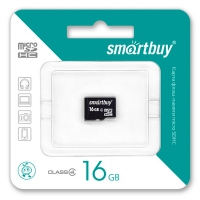 карта памяти SmartBuy 16Gb microSDHC Class 4 без адаптера