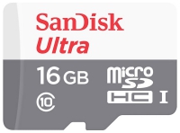 карта памяти SanDisk 16Gb microSDHC Class 10 Ultra 80MB/s без адап