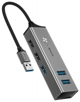USB концентратор 3.0 Baseus Cube USB to USB3.0*3+USB2.0*2 HUB Adapter