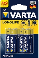 батарейки (6 шт.) Varta LR6/AA LONGLIFE-4+2BL