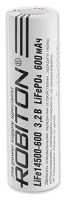литий фосфатный аккумулятор Robiton LiFe14500 600mAh без защиты литий фосфатный аккумулятор Robiton LiFe14500 600mAh без защиты