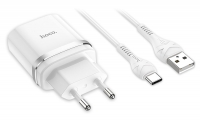 зарядное устройство с быстрой зарядкой Hoco C12Q Smart QC3.0 charger + Type-C cable зарядное устройство с быстрой зарядкой Hoco C12Q Smart QC3.0 charger + Type-C cable
