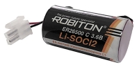 литиевая батарейка 3.6 V с коннектором 5557-2P Robiton ER 26500-55572P (C)