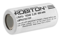 аккумулятор 3.2V Robiton LiFe16340 450mAh без защиты аккумулятор 3.2V Robiton LiFe16340 450mAh без защиты