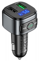 FM трансмитер с bluetooth Hoco E67 Fighter QC3.0 car BT FM transmitter