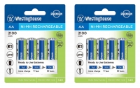 аккумуляторы Westinghouse 2100 mAh  R6/AA 8шт. аккумуляторы Westinghouse 2100 mAh  R6/AA 8шт.