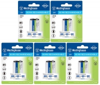 аккумуляторы Westinghouse 200 mAh 6F22/Крона 5шт. аккумуляторы Westinghouse 200 mAh 6F22/Крона 5шт.