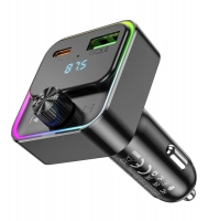 АЗУ с bluetooth FM трансмиттером Hoco E81 Fantasy PD30W+QC3.0 car BT FM transmitter АЗУ с bluetooth FM трансмиттером Hoco E81 Fantasy PD30W+QC3.0 car BT FM transmitter