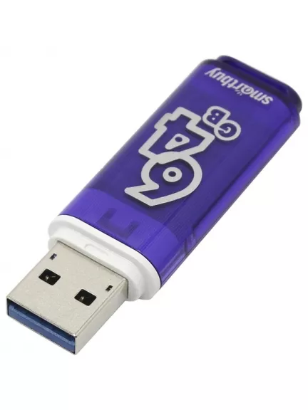 флешка USB 3.0 SmartBuy Glossy series 3.0  64Gb