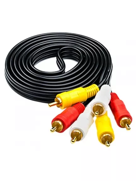 кабель межблочный ATcom 1.2 m 3RCA(m)