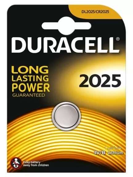 литиевая батарейка Duracell CR2025-1BL