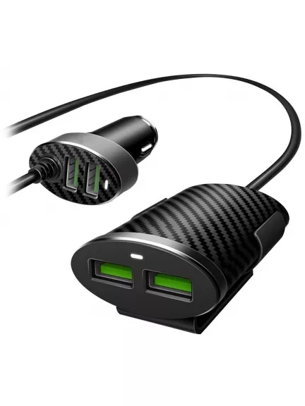 автомобильное зарядное устройство LDNIO Двойное АЗУ C502 4USB*5,1A