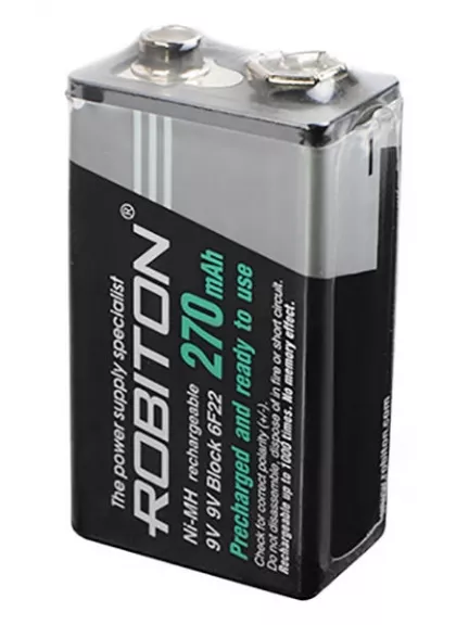 аккумулятор Robiton RTU270MH 6F22/Крона-bulk